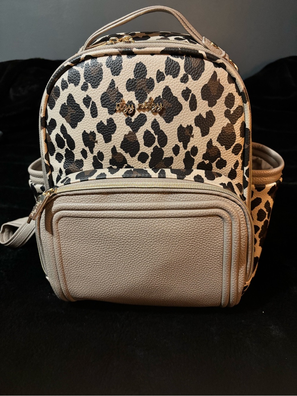 Itzy ritzy leopard mini plus diaper bag